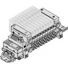 SMC solenoid valve 4 & 5 Port VQ VV5Q21-SB, Base Mounted Manifold for EX510 Gateway Type Serial Transmission System